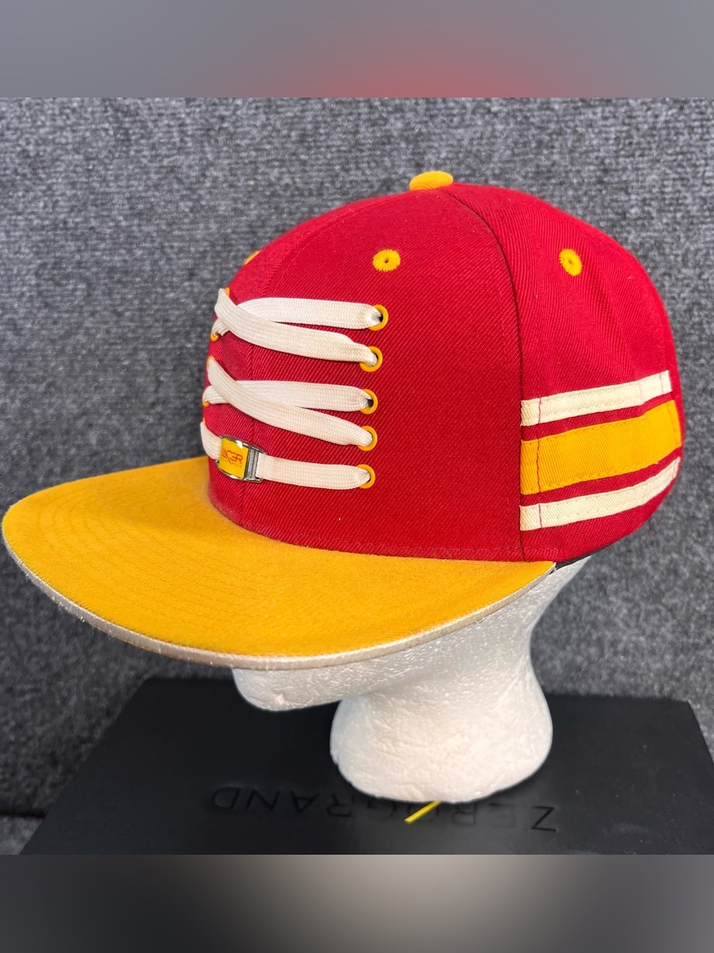 Kansas City Chiefs Lace Up ‘End Zone' Snapback Cap/Hat Red/Gold Kelce Mahomes